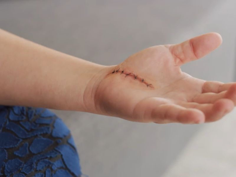 dete sa ušivenom ranom na ruci