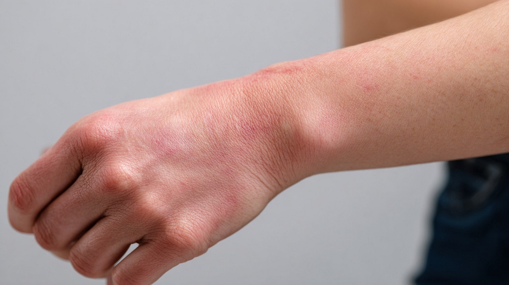 Crvenilo na ruci nakon ujeda smrdibube